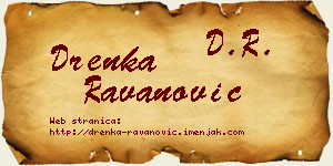 Drenka Ravanović vizit kartica